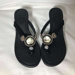 🍍Chico’s bejeweled sandals